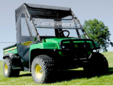 John Deere Gator TS, TX and Turf Gator Full Cab | HARD Windshield with Roof | INCLUDES Cab Frame