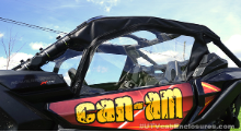 Can-Am MAVERICK X3 Full Hard Windshield, Soft Door, Rear Window