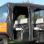 Kubota TRV1140 Full Cab Enclosure w/ Hard Polycarbonate Lexan® Windshield Doors Rolled Back and Stored