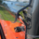 Kubota RTV900 AreoVent Hard Polycarbonate Windshield - close up of connecting channel to allow for rain to run down