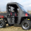 2010+ Polaris Ranger Full Cab Enclosure with Vinyl Windshield -with Side Door Rolled Open